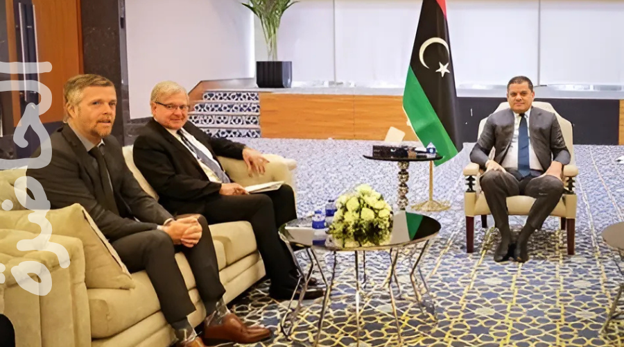 You are currently viewing الدبيبة يلتقي المبعوث الأمريكي في طرابلس لبحث المستجدات السياسية
